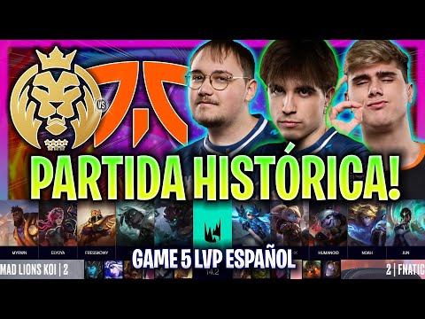 PARTIDA HISTÓRICA PARA MAD LIONS KOI! | MDK vs FNC GAME 5 RESUMEN LEC INVIERNO PLAYOFFS 2024 LVP