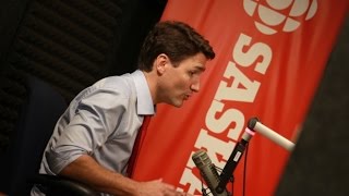 Prime Minister Justin Trudeau Speaks To Cbcs Garth Materie In Saskatoon