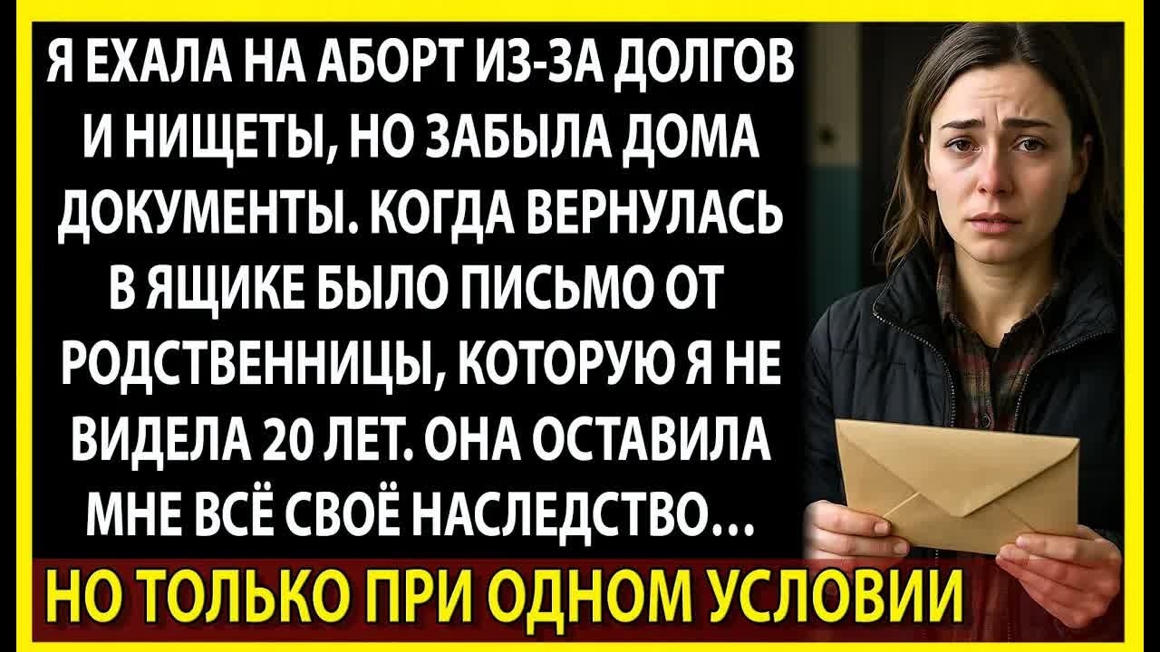 Сначала я решила отказаться от наследства. Но потом поняла： она знала всё про меня ещё до письма