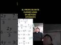 #shorts El profe de mate cuando usas un metodo diferente