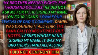 The Bank Called for My Brother's 85K in My Name—That Call Told Me He'd Drained the Company Too.