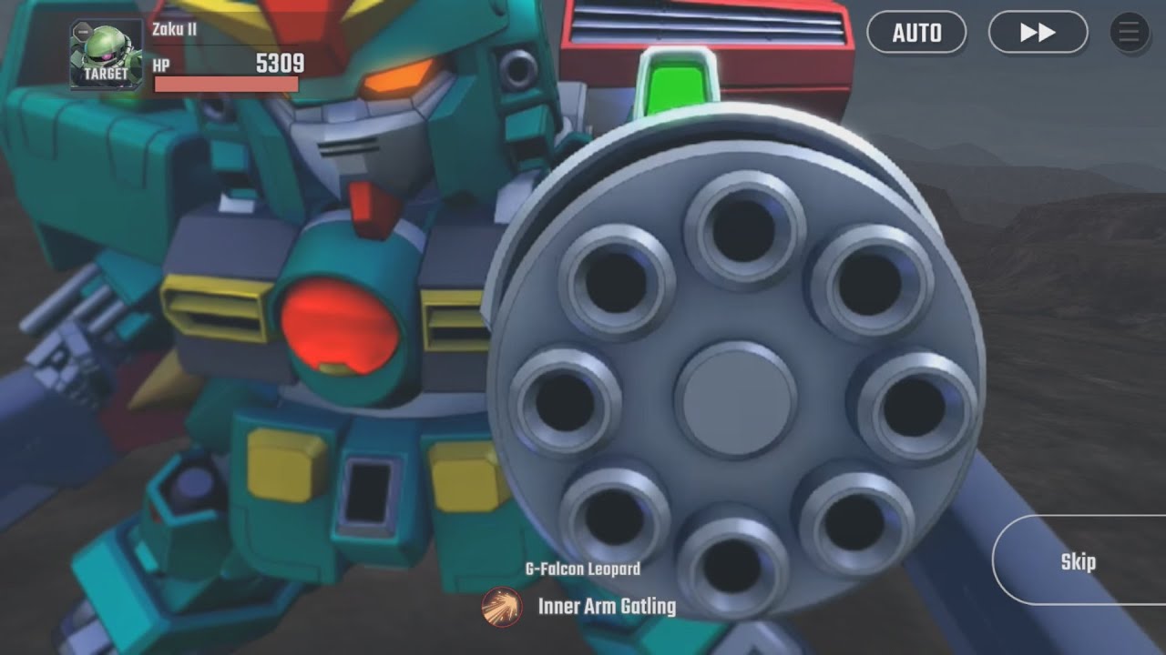 SD Gundam G Generation Eternal - G-Falcon Leopard Attacks