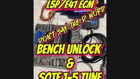 2017 Duramax L5P. W/ E41 ECM  Unlock & SOTF Tune on the Bench.  Pinout included.