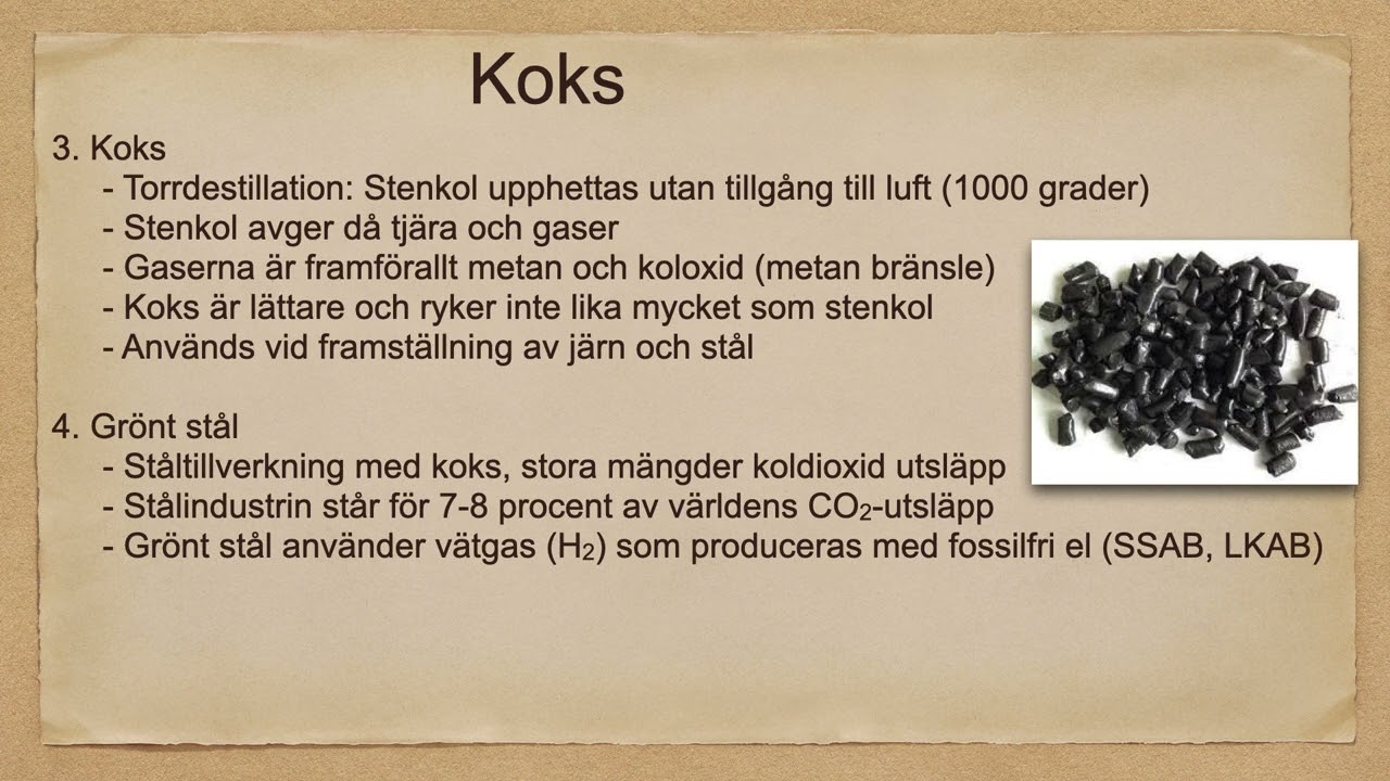 Fossila bränslen: kol