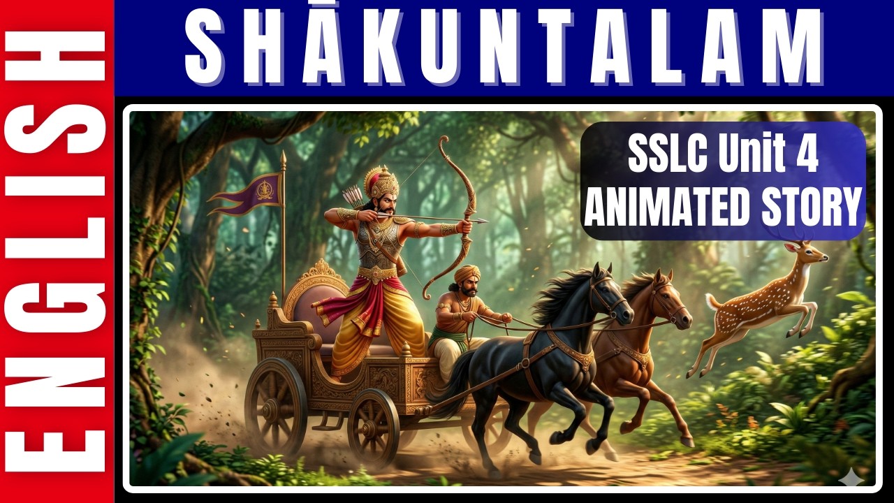 Kerala SSLC English | Animated Story | Unit 4 Chapter 1 | Shakuntalam | Learn in 5 min #sslcenglish