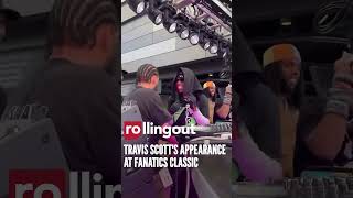 Travis Scotts Appearance at Fanatics Classic @rollingout_official