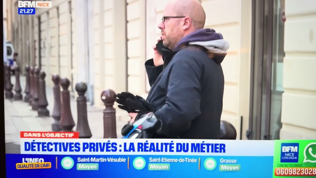 reportage bfm tv eric axelson riviera private investigation détective privé