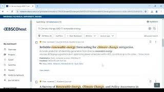 TTU LIBRARY ON EBSCO HOST ADVANCED