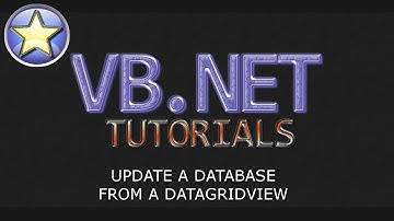 VB.NET Database Tutorial - Update a Database From a DataGridView (Visual Basic .NET)