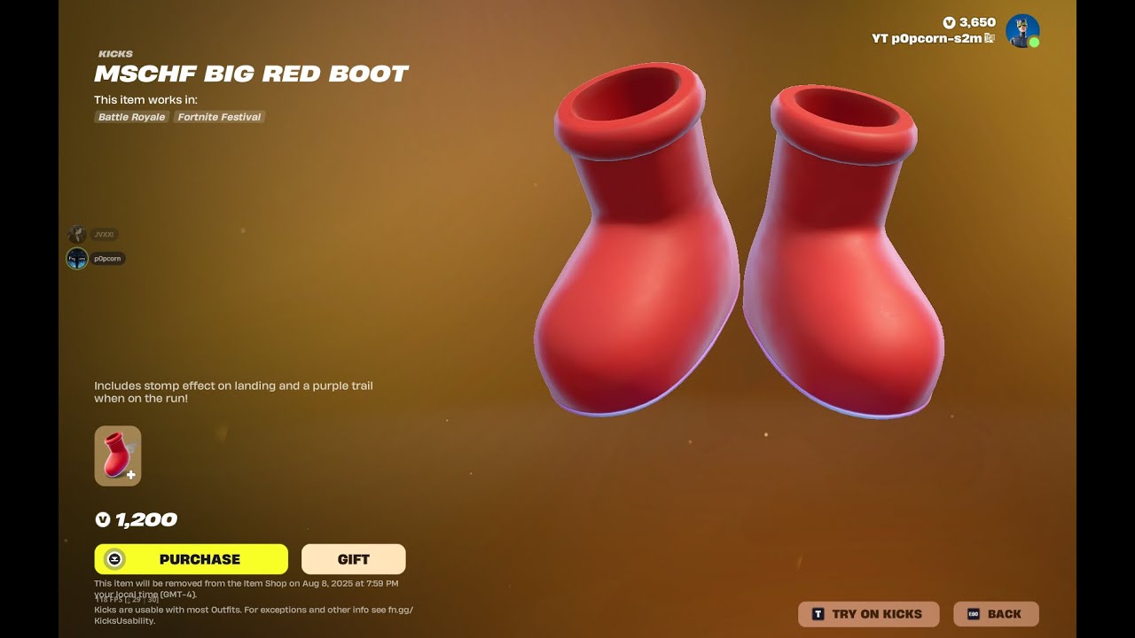NEW BIG RED BOOTS AND NEW BUNDLE! Fortnite item shop [August 1st 2025 ...
