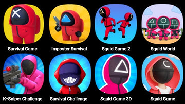 Survival Game, Imposter Survival, K-Sniper Challenge 3D, Survival Challenge, Squid Game 3D