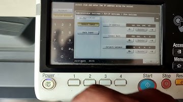 iP ADDRESS SETUP  ON KONICA MINOLTA 367 , 227 , 287 || iP CONFIGURE IN KONICA MINOLTA PHOTOCOPIER