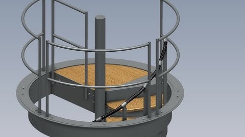 Escalera de chapa / Sheetmetal staircase #3DPDF   #Solidworks #AdobeAcrobat