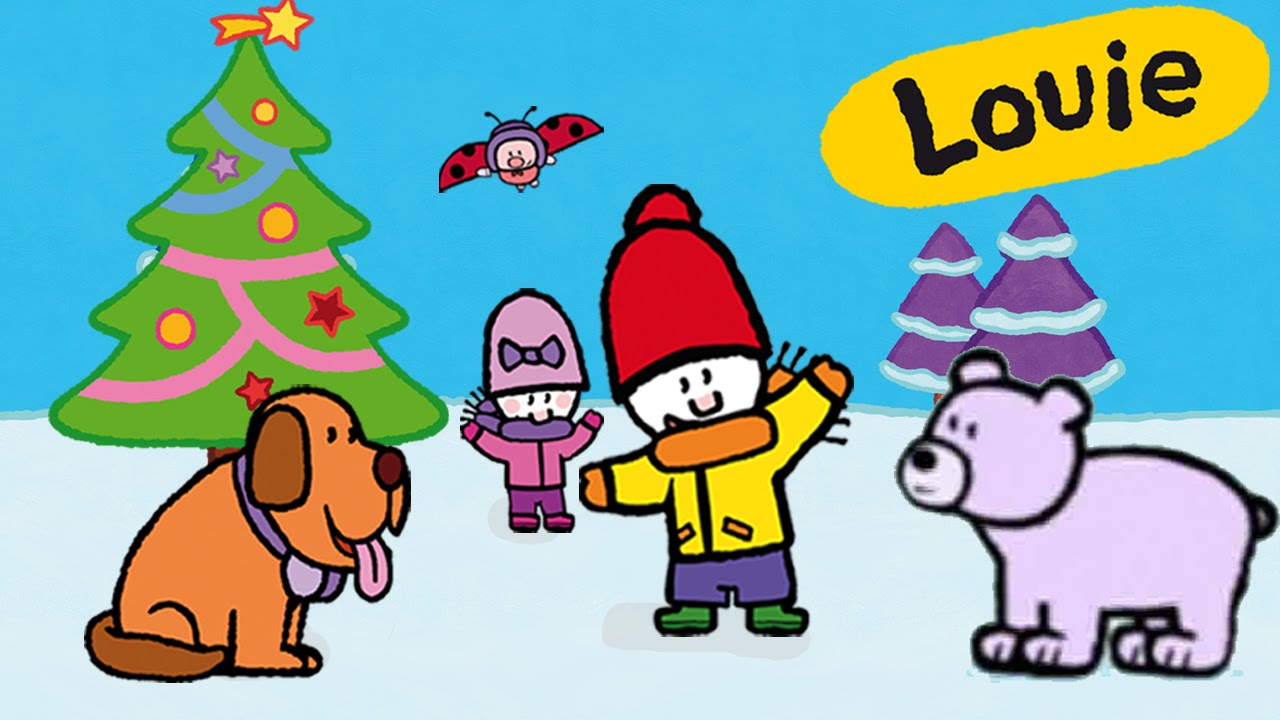 Louie dibujame el Invierno y la Navidad - Compilación | Dibujos animados  para niños - thptnganamst.edu.vn