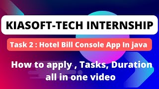 Building a Restaurant Menu and Billing Console Application: My Kiasoft-Tech Internship Task