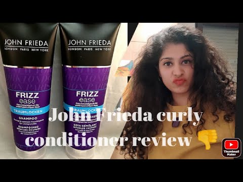 John Frieda traum locken frizz ease review | Telugu Vlog | curly hair product review