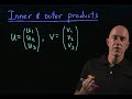 Inner & outer products | Lecture 5 | Matrix Algebra for Engineers