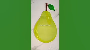 How to make pear || DIY school project || Fruit making #art #drawing #fruit #pear
