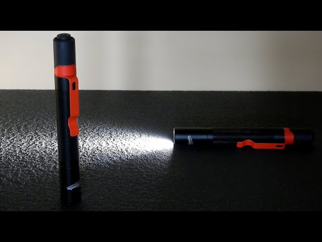 milwaukee 100 lumen flashlight 2 pack 2105P 2-Pack Penlight Handheld Flashlights by Milwaukee Milwaukee 800 Lumens LED USB
