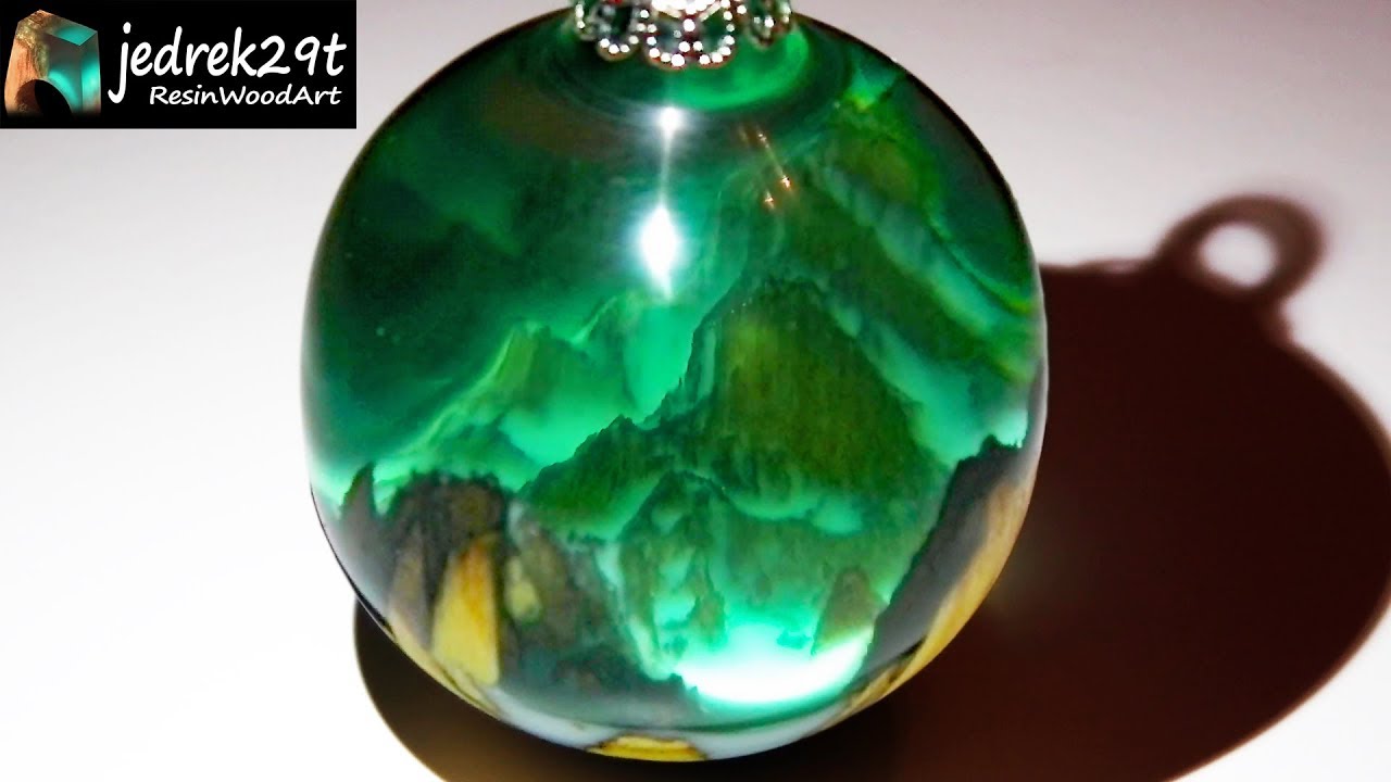 Рождественская елка безделушка 🎄 со смолой и деревом