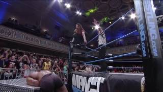Jeff Hardy Lands Swanton Bomb On The Steel Steps