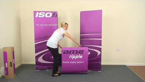 Mirage Display - ISOframe Ripple, 3 panel AV kit. Bend and flex to suit the venue