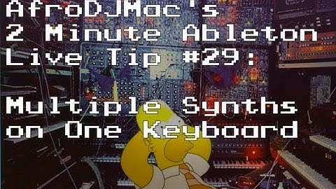 2 Minute Ableton Tip 29: Split Synths on the Keyboard