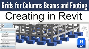 Creating Grids for Columns Beams and Footing in Revit | For Beginners