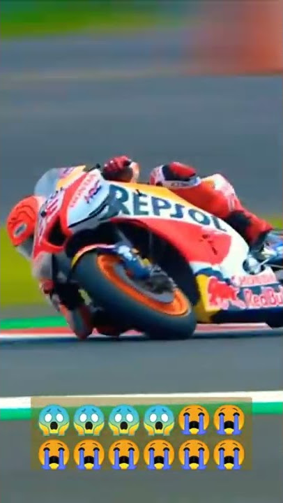Viral, Detik detik marc marquez terjatuh di sirkuit mandalika #shorts