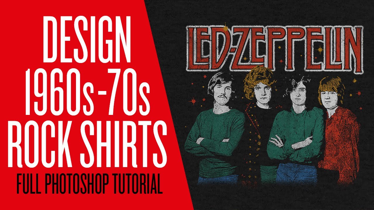 How To Design VINTAGE BOOTLEG RAP T-Shirts - Part 2 (Full PHOTOSHOP  Tutorial) 