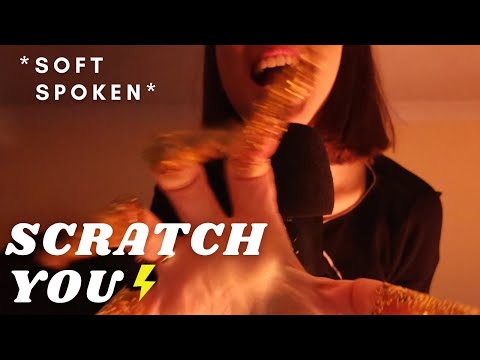 ASMR - My SASSY TWIN SCRATCH you to sleep again! | FAST SCRATCHING FOAM COVER | Close Up SOFT SPOKEN