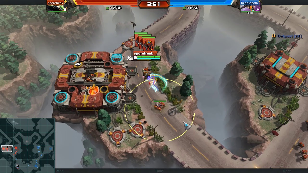 AirMech Strike Tournament 1v1: happydeath v sporefreak - Twin Peaks