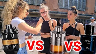 Women React to Dior Sauvage Elixir, Spicebomb Extreme &  Azzaro Wanted By Night 💥 Fragrance Battle