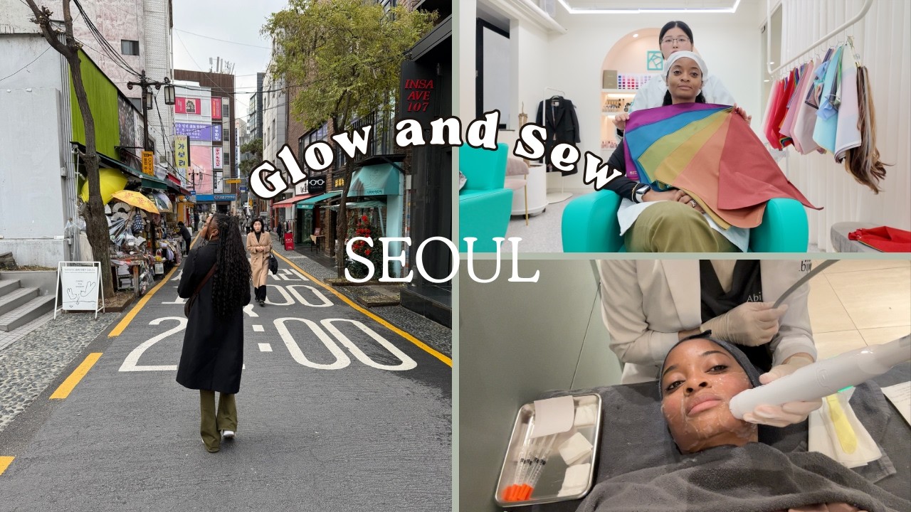 Glow & Sew in Seoul 🇰🇷 | Beauty Shopping, Skin Treatment & Fabric Haul