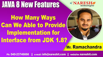 Java 8 New Features | How Many Ways Can We Able to Provide Implementation for Interface from JDK 1.8