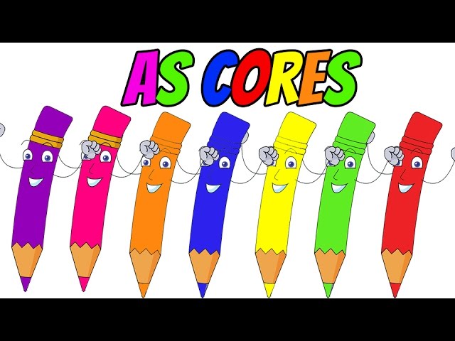 As cores para crianças - Teaching colors in Portuguese - YouTube