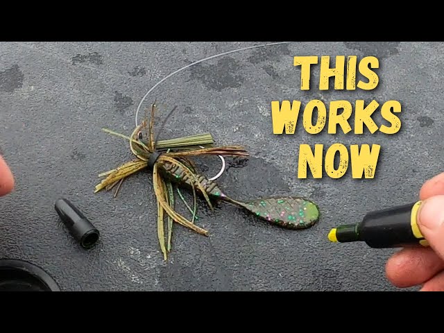 This JIG TRAILER COMBO Catches BASS In COLD WATER 