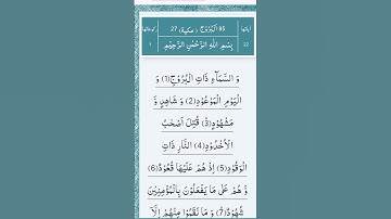 Surah Al-Buruj - Ayat No. 1-7                                                            سوره البروج