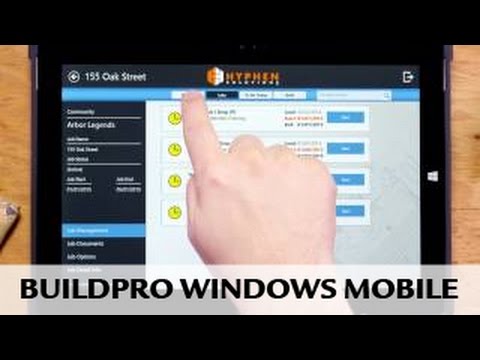 BuildPro: Windows Mobile App | Hyphen Solutions