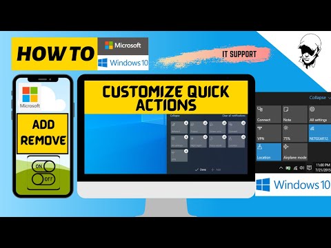 How to Add, Remove or Customize Quick Actions in Windows 10