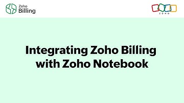 Integrating Zoho Billing with Zoho Notebook