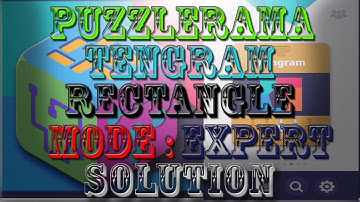 Puzzlerama Android Game-play (Tengram Rectangle Expert Level 01-25)