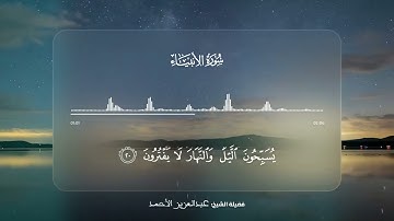 سورة الأنبياء - تلاوة الآيات 16 - 24 | القارئ عبدالعزيز الأحمد