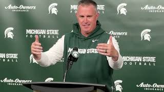 Full MSU Head Coach Pat Fitzgerald Previews Upcoming Matchup vs No. 25 Northwestern on Saturday Update