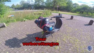 700km Rollertour Reise vorbeitung / Neue Handy halterung / Gepäckträger / #Roller Vlog  #Piaggio Zip