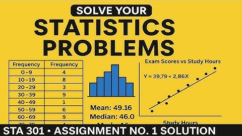 STA301 Assignment 1 Solution Spring 2025 | Statistics and Probability | VU