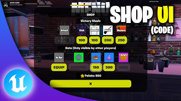 Shop UI with Memory (+ Source Code) | UEFN