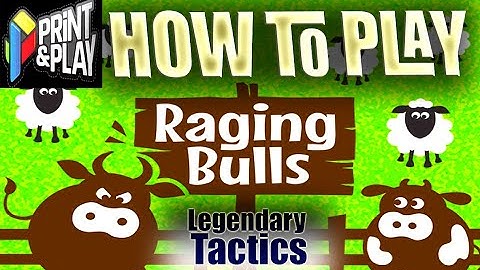 RAGING BULLS - HOW TO PLAY / Print and Play Games / Legendary Tactics / Board game walkthrough