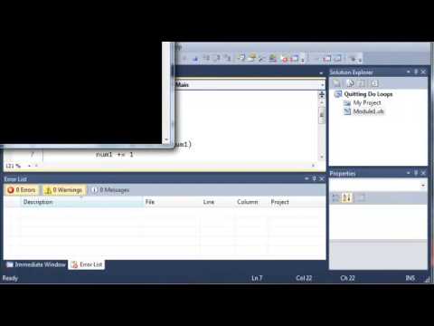 _Visual Basic Tutorial - 32 - Exit Do Loops =By Arman