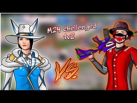 M24 only solo vs duo very intence match 🔥| 1v2 m24 tdm match ...